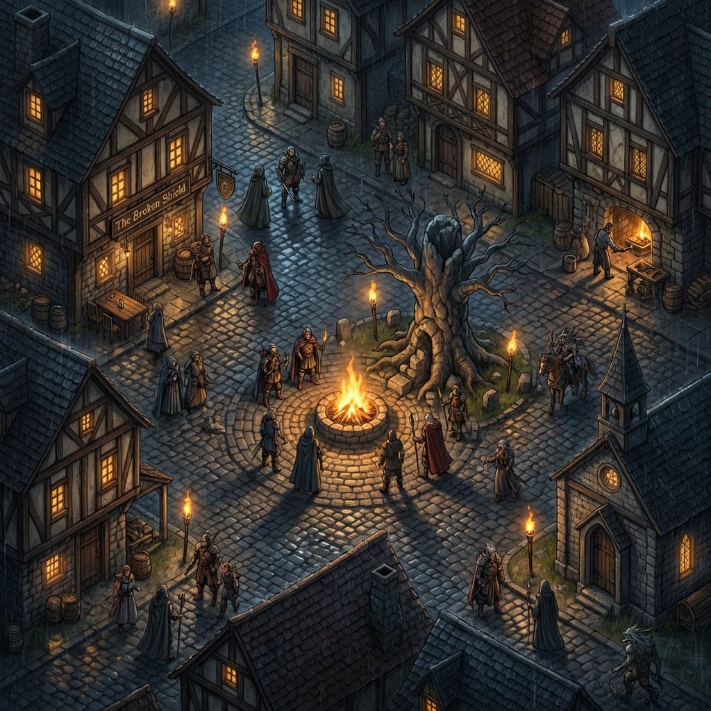 Medieval Town Square